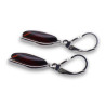 boucles d'oreilles ambre et argent