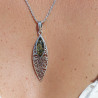 pendentif ambre vert