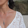 pendentif ambre et argent