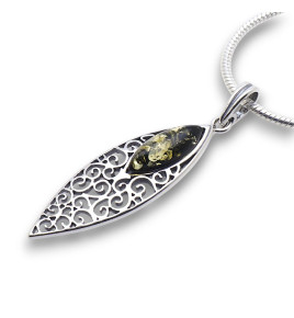 pendentif ambre véritable