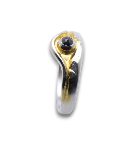 bague argent diamant femme