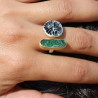 bague uvarovite de créateur