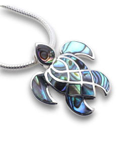 pendentif tortue argent
