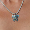 pendentif tortue argent abalone