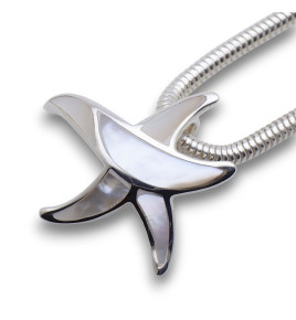 pendentif étoile de mer argent