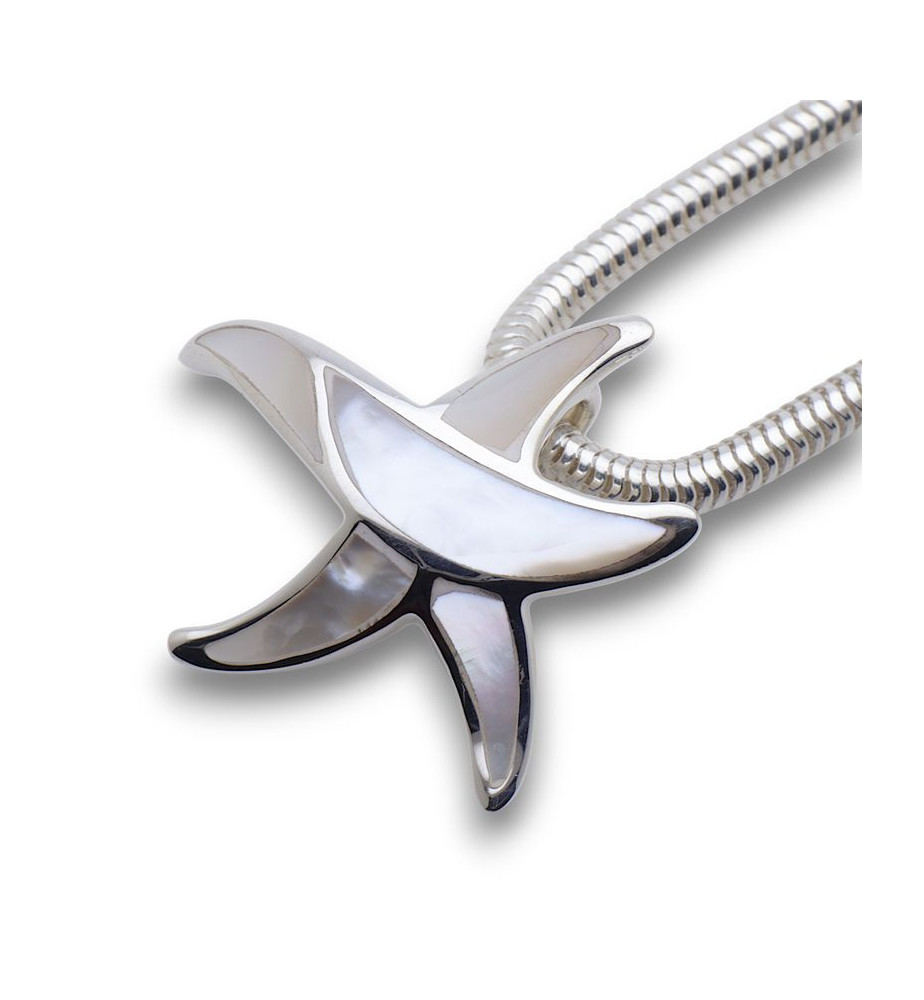 pendentif étoile de mer argent