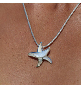 pendentif etoile de mer nacre