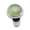 bague argent pierre verte