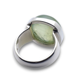 bague préhnite argent bague préhnite argent