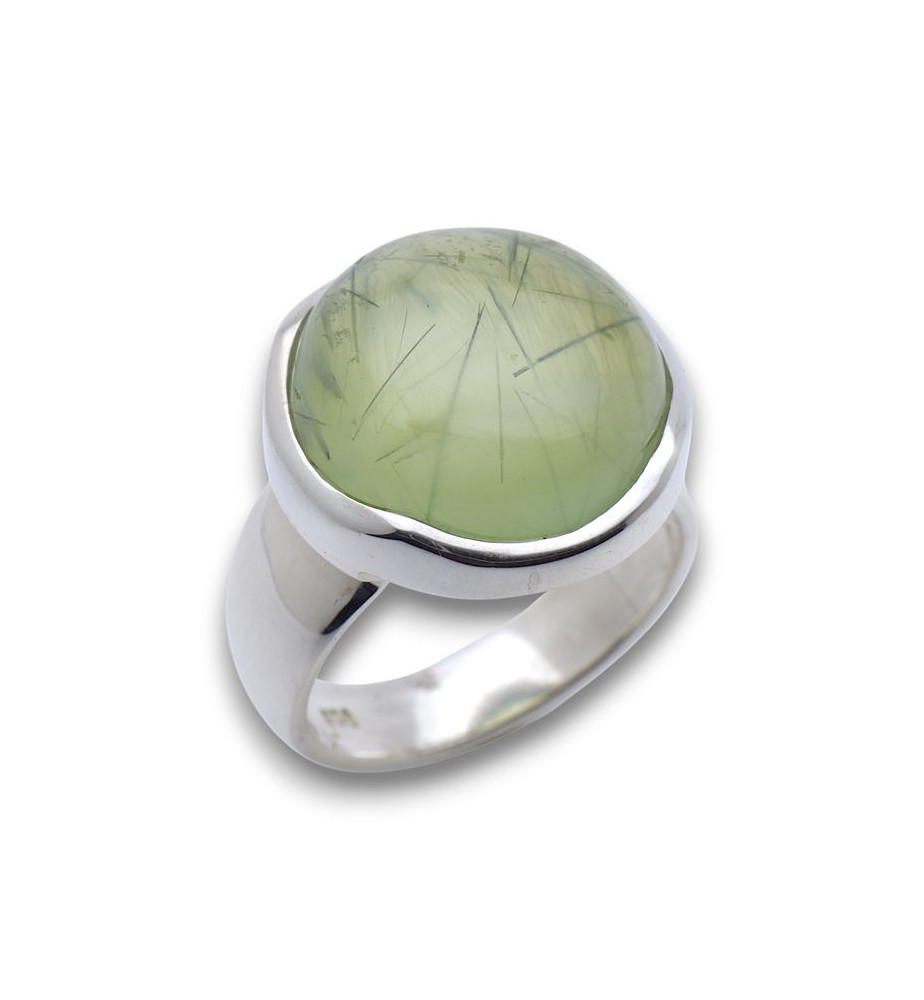 bague prehnite argent