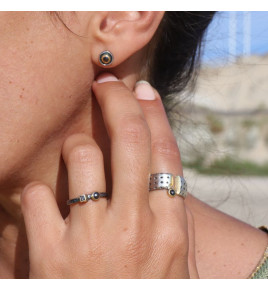 diamant noir bague