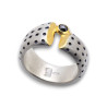 bague argent avec diamant