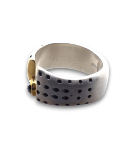 bague argent diamant