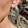 Boucles d'oreilles argent et quartz rutile