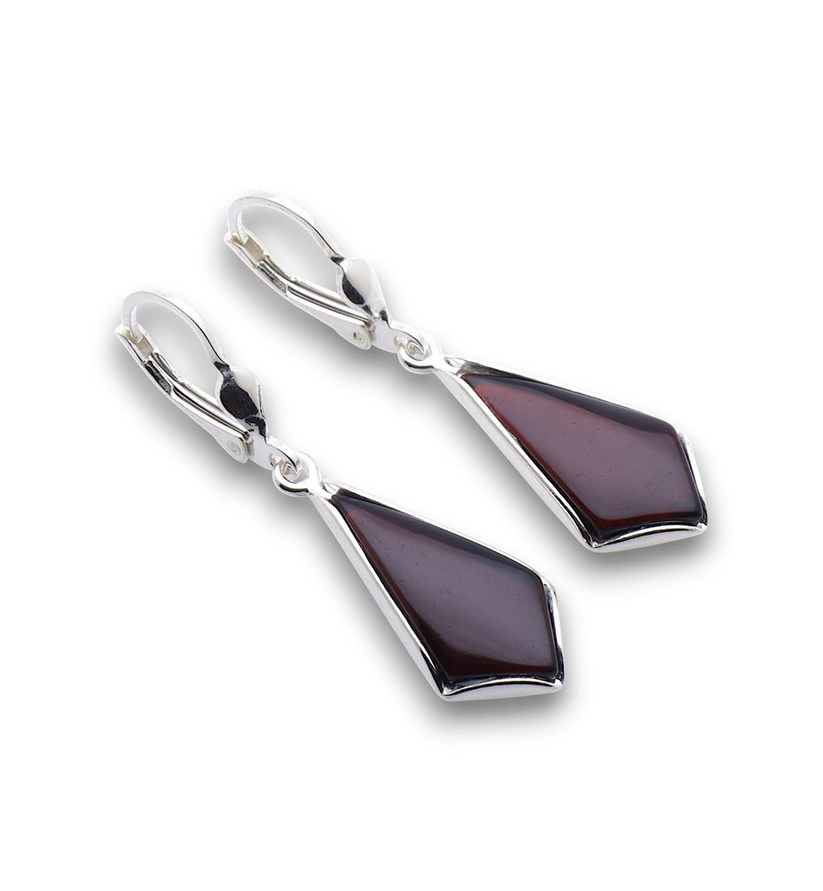 boucles d'oreilles ambre