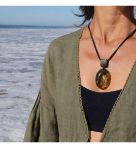collier ambre femme