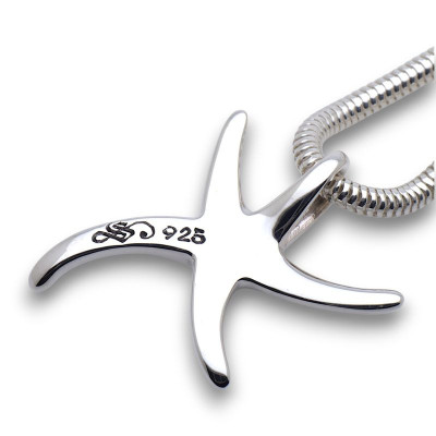 pendentif étoile de mer argent