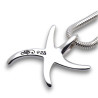 pendentif étoile de mer argent
