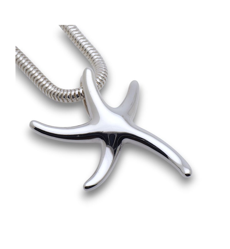 etoile de mer pendentif argent