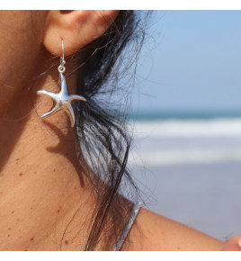 boucles d'oreilles étoile de mer