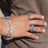 bracelet argent etoile de mer