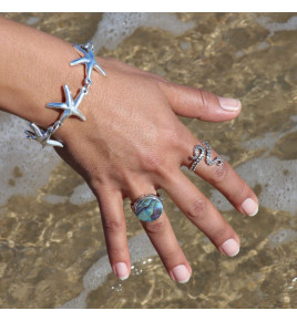 bracelet argent avec etoile