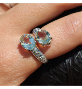 bague quartz lemon femme