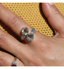 bague toi et moi pierre