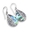 boucles d oreilles abalone argent