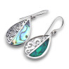 boucles d oreilles nacre abalone