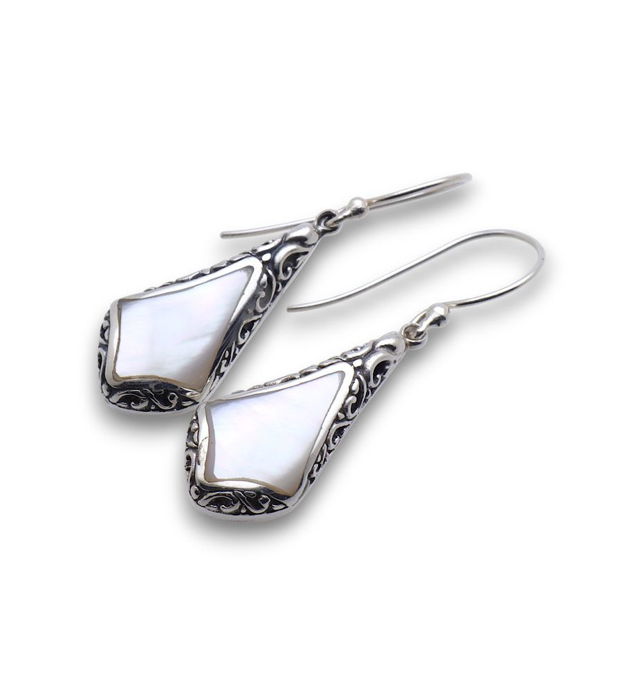 boucles d oreille nacre