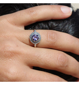 bague améthyste