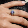 petite bague argent améthyste