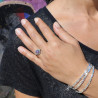 améthyste bague argent