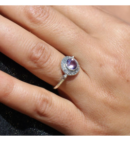 améthyste bague