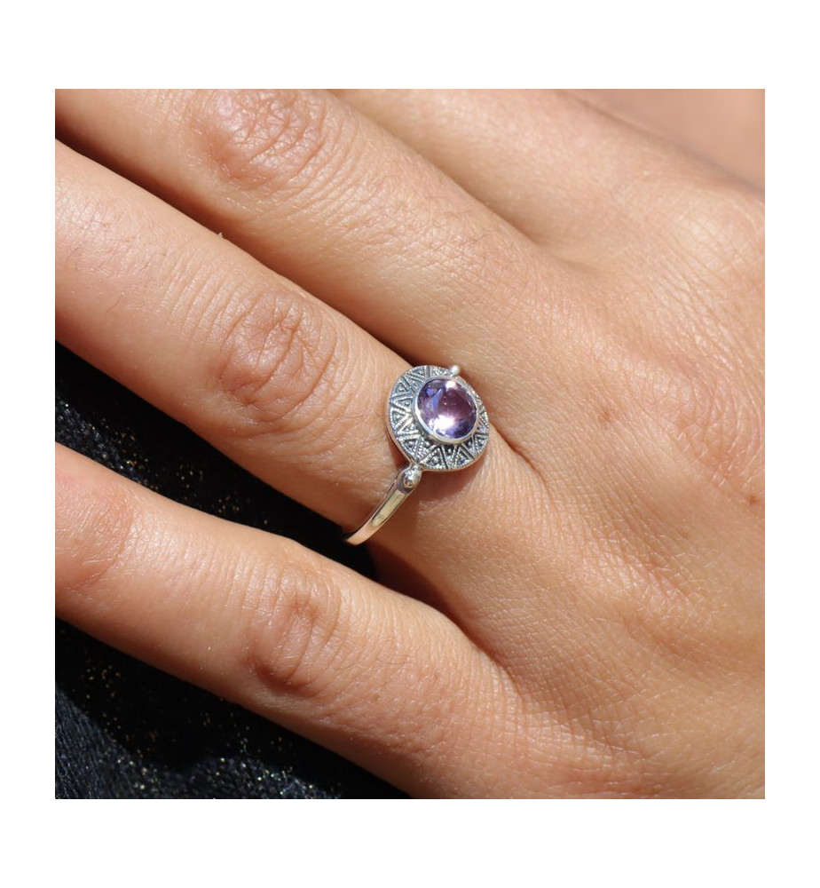 améthyste bague