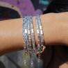 bracelet perles argent femme