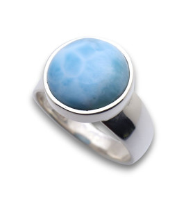 bague argent larimar