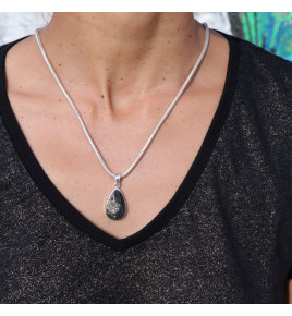 pyrite ardoise pendentif