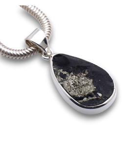 pyrite ardoise pendentif