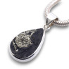 pendentif pyrite ardoise