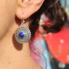 boucles d'oreilles pendantes lapis lazuli