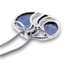 pendentif pierre bleu