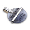 pendentif argent 925 et agate dendritique