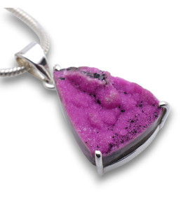 cobaltocalcite pendentif argent