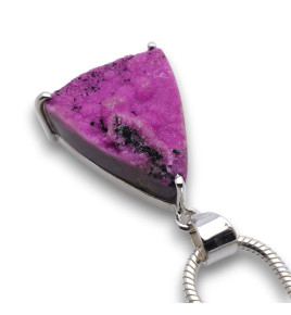 pendentif argent avec cobaltocalcite