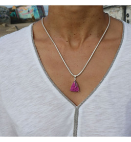 cobaltocalcite pendentif argent
