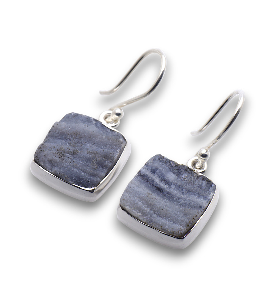 calcédoine druzy bijoux