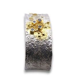 jonc pour femme avec diamant noir