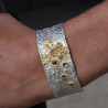 bracelet en argent avec diamants